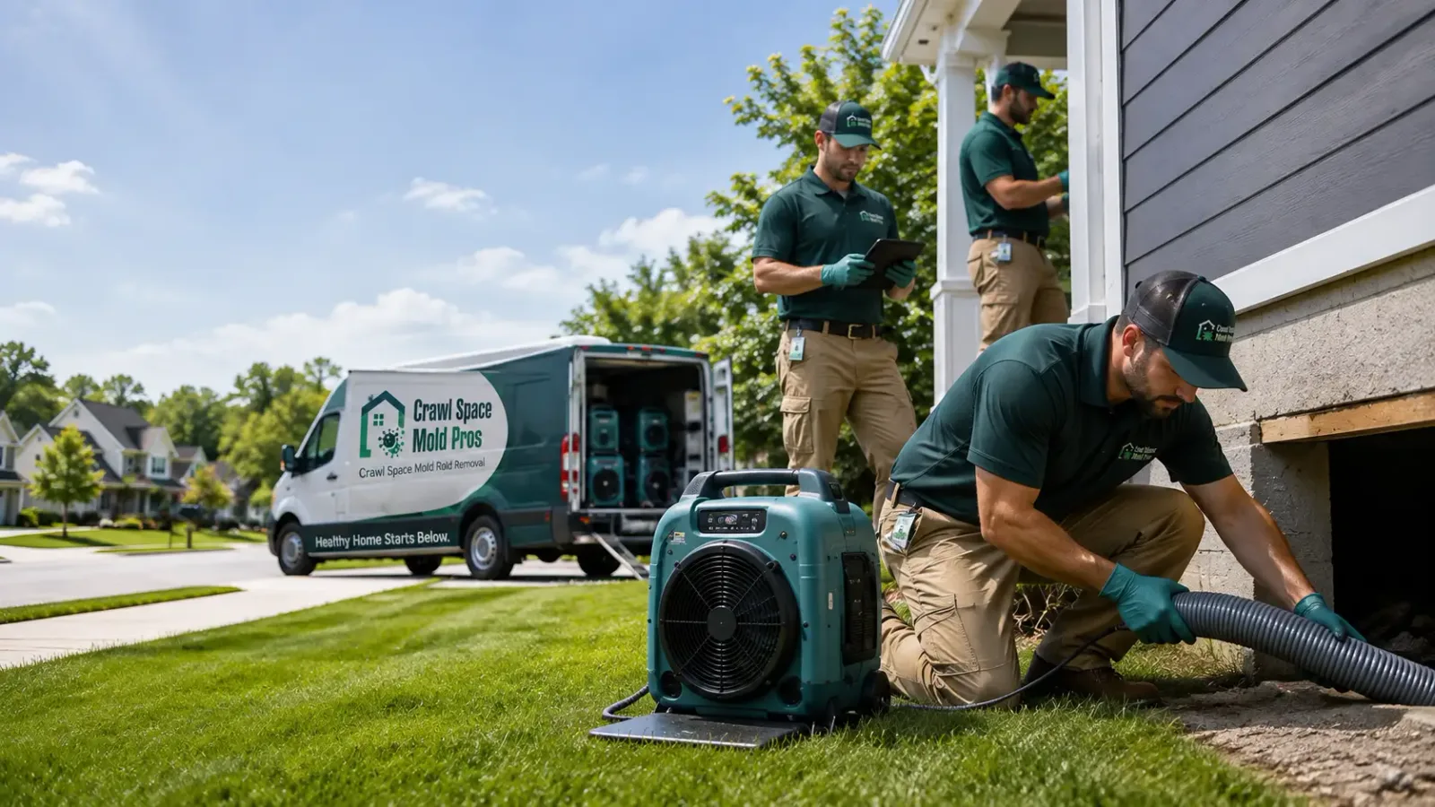 Crawl Space Mold Removal in Franklin, IN